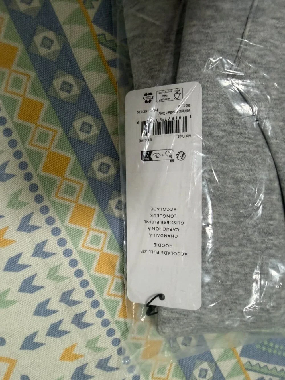 Alo Yoga Accolade Full Zip Hoodie And Straight Leg Sweatpant Set Size S